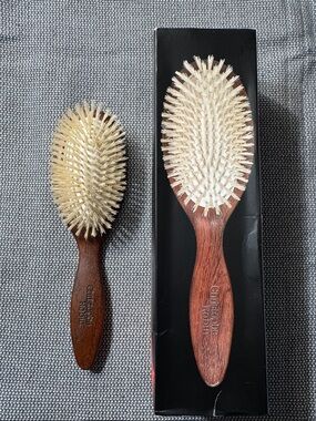 Christophe Robin Boar Bristle Hair Brush - Natural Bristles
